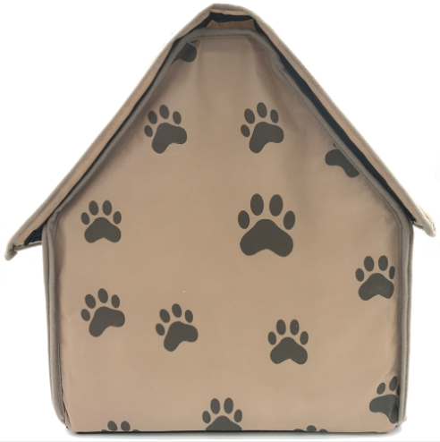 PawBond Cozy Paw Print Bed