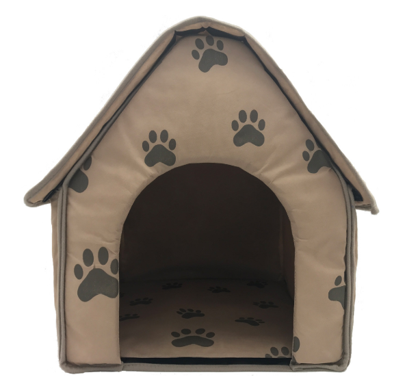 PawBond Cozy Paw Print Bed