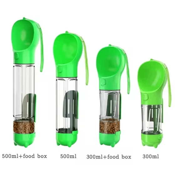 PawBond 3-in-1 Travel Water Bottle & Food Dispenser