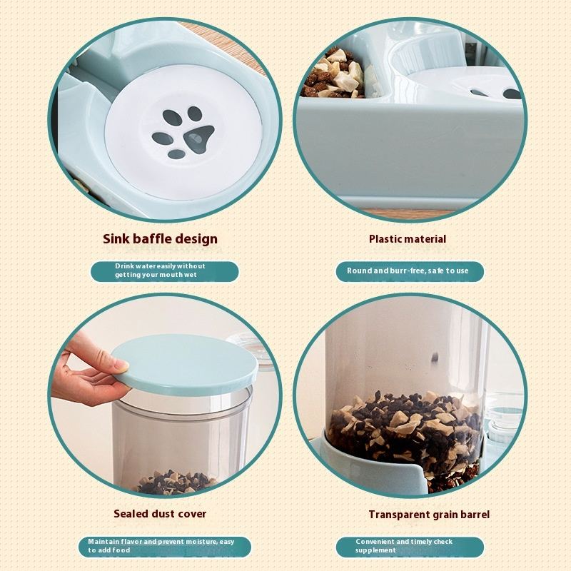 PawBond 2-in-1 Automatic Food & Water Station
