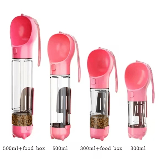 PawBond 3-in-1 Travel Water Bottle & Food Dispenser